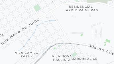 Mapa de localização do hotel