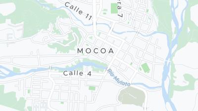 Kaart met de situering van het hotel