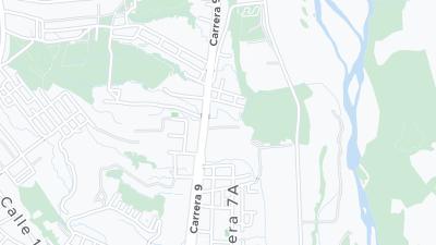 Kaart met de situering van het hotel