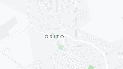 Kaart met de situering van het hotel