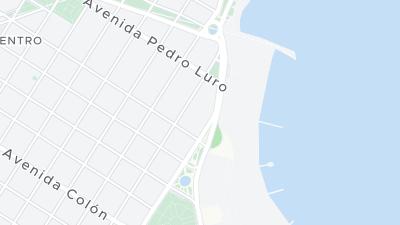 Kaart met de situering van het hotel