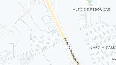 Kaart met de situering van het hotel