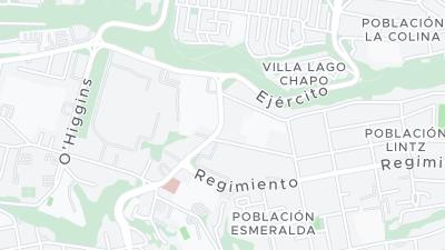 Kaart met de situering van het hotel