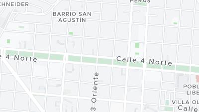 Kaart met de situering van het hotel