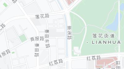 Kaart met de situering van het hotel