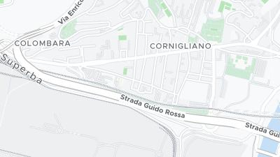 Kaart met de situering van het hotel