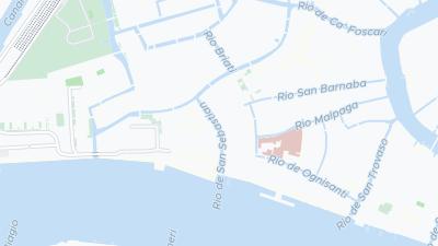 Kaart met de situering van het hotel