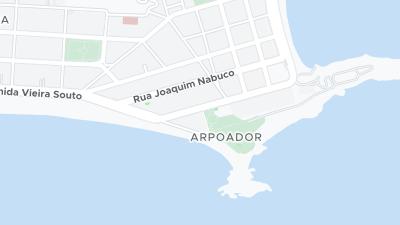 Kaart met de situering van het hotel