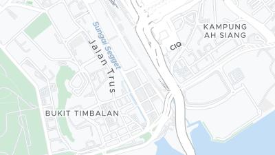 Mapa de localização do hotel