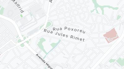 Kaart met de situering van het hotel