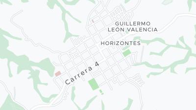 Kaart met de situering van het hotel