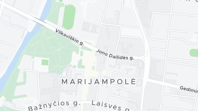 Kaart met de situering van het hotel