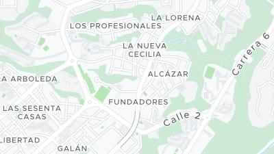 Kaart met de situering van het hotel