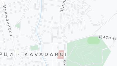 Kaart met de situering van het hotel