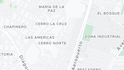 Kaart met de situering van het hotel