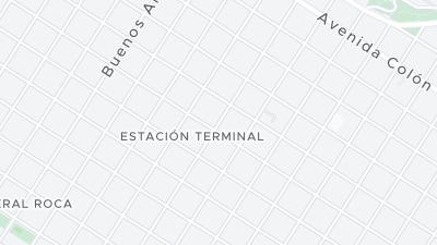 Kaart met de situering van het hotel