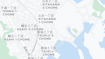 Kaart met de situering van het hotel