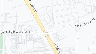 Kaart met de situering van het hotel