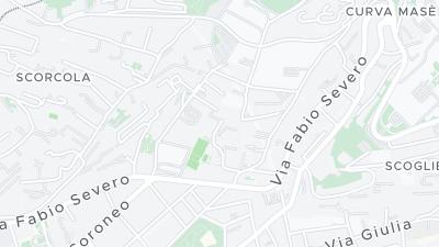 Kaart met de situering van het hotel