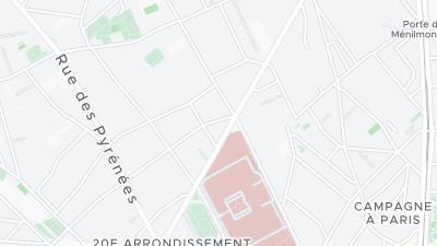 Kaart met de situering van het hotel