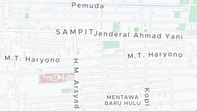 Mapa de localização do hotel