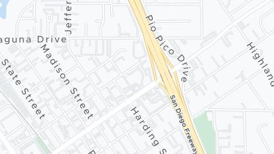 Hotel location map