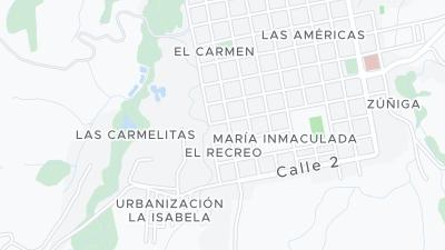 Kaart met de situering van het hotel