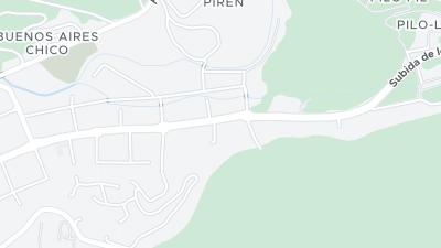 Kaart met de situering van het hotel