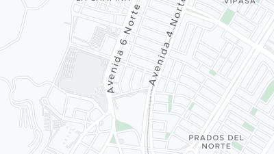 Kaart met de situering van het hotel