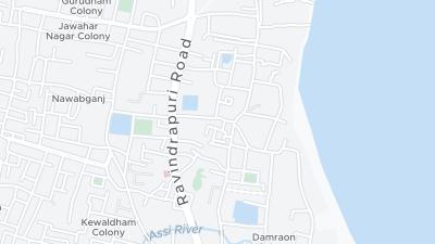 Kaart met de situering van het hotel