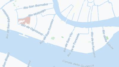 Kaart met de situering van het hotel