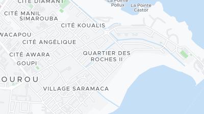 Kaart met de situering van het hotel