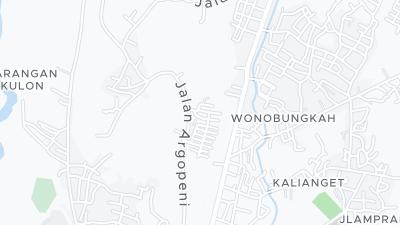 Kaart met de situering van het hotel