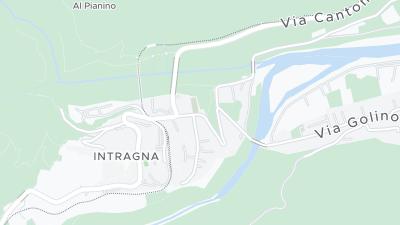 Kaart met de situering van het hotel