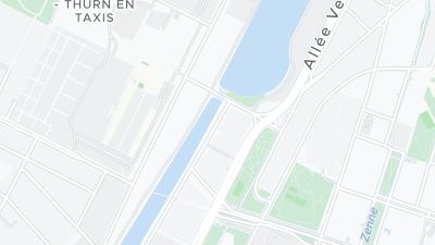 Kaart met de situering van het hotel