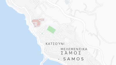 Kaart met de situering van het hotel