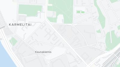 Kaart met de situering van het hotel