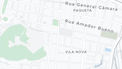 Kaart met de situering van het hotel