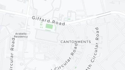 Kaart met de situering van het hotel