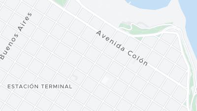 Kaart met de situering van het hotel