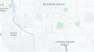 Kaart met de situering van het hotel