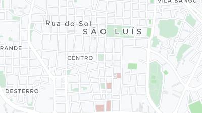 Kaart met de situering van het hotel