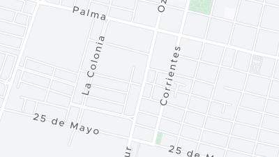 Kaart met de situering van het hotel