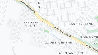 Kaart met de situering van het hotel