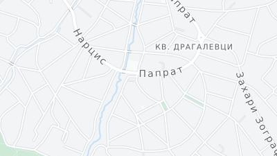 Kaart met de situering van het hotel