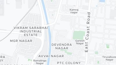 Kaart met de situering van het hotel