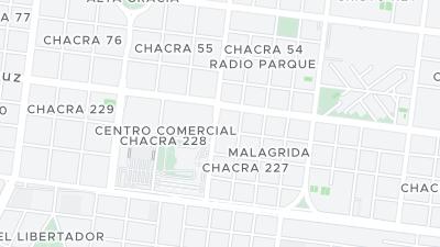 Kaart met de situering van het hotel