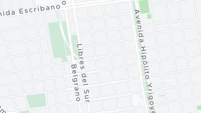 Kaart met de situering van het hotel