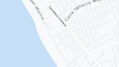 Kaart met de situering van het hotel