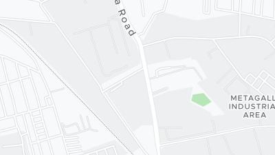 Kaart met de situering van het hotel